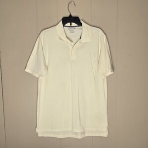 St. John's Bay Cream Polo Shirt Size M